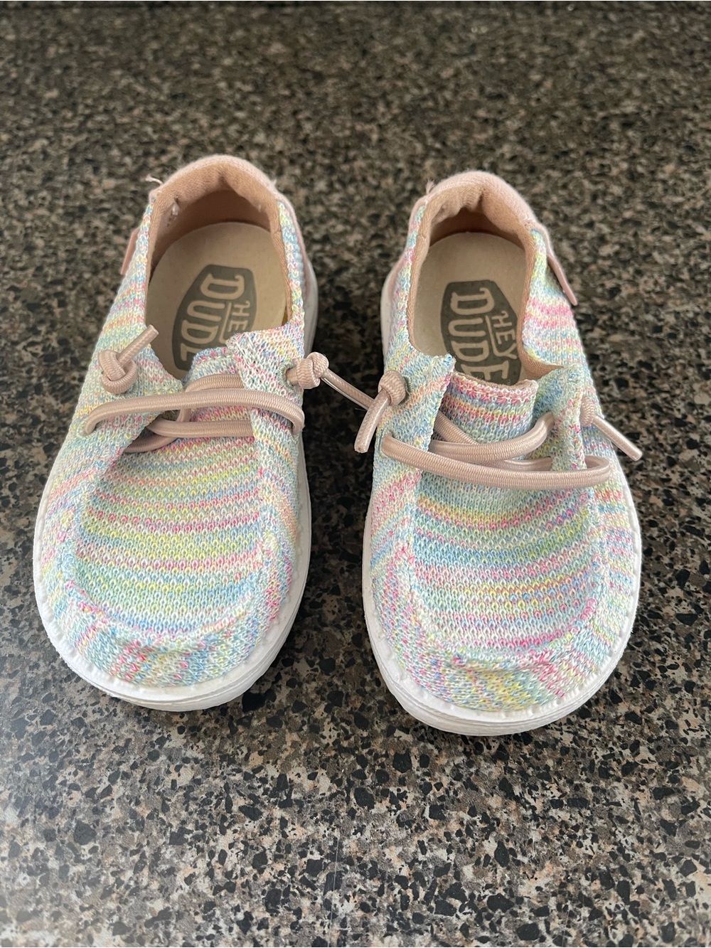 Hey Dude Multi-Color Kids Slip-On Shoes - Pastel size6